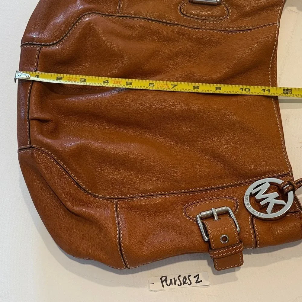 Michael Kors Tan Leather Hobo Bag